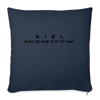 Kiel - Sofakissenbezug 45 x 45 cm - Navy - Vorne