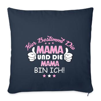 Muttertag Geschenk für Mama - Sofakissenbezug 45 x 45 cm - Navy - Vorne