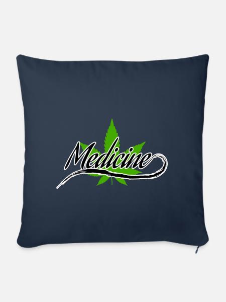 Hanf - Sofakissenbezug 45 x 45 cm - Navy