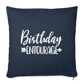 Birthday Entourage Matching Group Birthday Party - Sofa pillowcase 17,3'' x 17,3'' (45 x 45 cm) - navy - Front