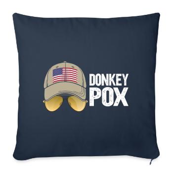 Donkey Pox - Sofakissenbezug 45 x 45 cm - Navy - Vorne