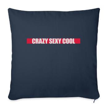 crazy sexy cool design - Sofa pillowcase 17,3'' x 17,3'' (45 x 45 cm) - navy - Front