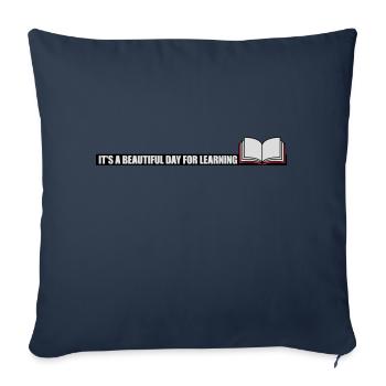 beautiful day for learning - Sofakissenbezug 45 x 45 cm - Navy - Vorne