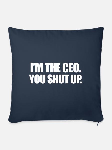 I'm the CEO - Sofakissenbezug 45 x 45 cm - Navy