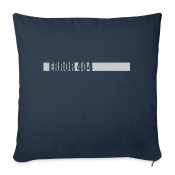 Error 404 network lost - Sofa pillowcase 17,3'' x 17,3'' (45 x 45 cm) - navy - Front