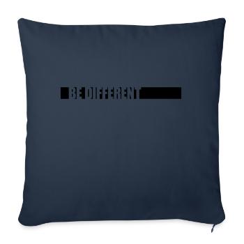 Be different Logo Design - Sofa pillowcase 17,3'' x 17,3'' (45 x 45 cm) - navy - Front