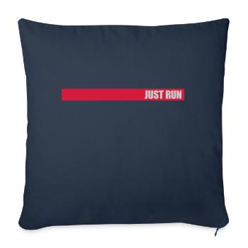 Design Just Run Stripes - Sofa pillowcase 17,3'' x 17,3'' (45 x 45 cm) - navy - Front