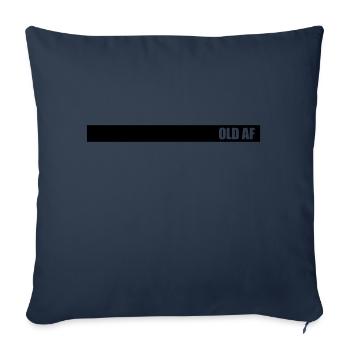 old AF Text Logo - Sofa pillowcase 17,3'' x 17,3'' (45 x 45 cm) - navy - Front