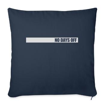 pas de jours de congé devis - Housse de coussin décorative 45 x 45 cm - bleu marine - Devant