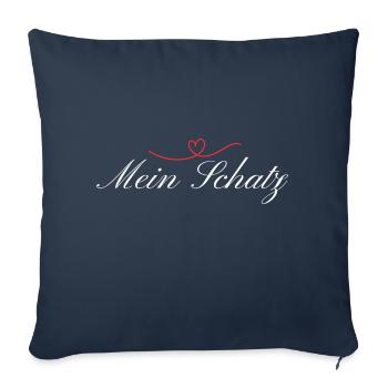 My darling I love you - Sofa pillowcase 17,3'' x 17,3'' (45 x 45 cm) - navy - Front