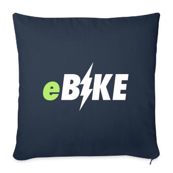 e Bike - Sofakissenbezug 45 x 45 cm - Navy - Vorne