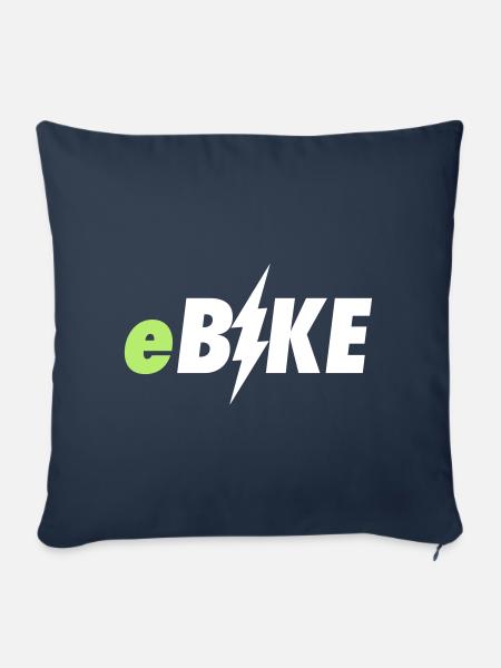 e Bike - Sofakissenbezug 45 x 45 cm - Navy
