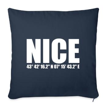 Nice coordinates - Sofa pillowcase 17,3'' x 17,3'' (45 x 45 cm) - navy - Front