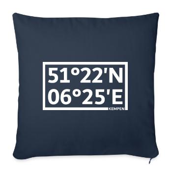 Kempen coordinates - Sofa pillowcase 17,3'' x 17,3'' (45 x 45 cm) - navy - Front