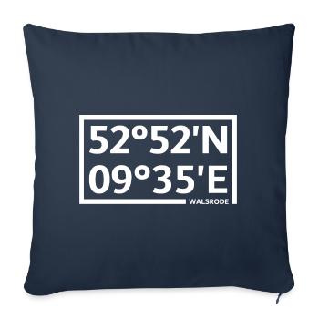 Walsrode coordinates - Sofa pillowcase 17,3'' x 17,3'' (45 x 45 cm) - navy - Front