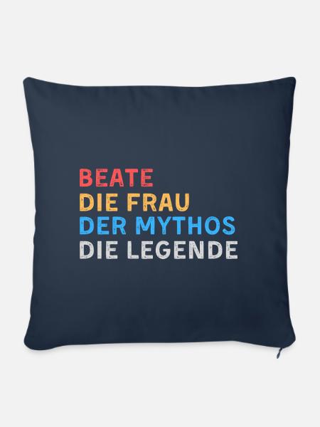 Beate Fau Mythos Legende - Sofakissenbezug 45 x 45 cm - Navy