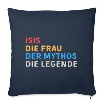 Isis Fau Mythos Legende - Sofakissenbezug 45 x 45 cm - Navy - Vorne
