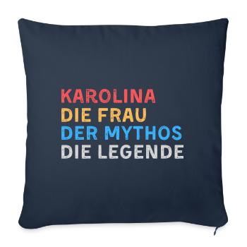 Karolina Fau Mythos Legende - Sofakissenbezug 45 x 45 cm - Navy - Vorne