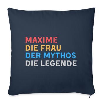 Maxime Fau Mythos Legende - Sofakissenbezug 45 x 45 cm - Navy - Vorne