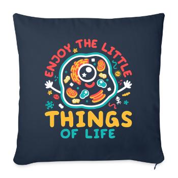 23F 0276 bk - Sofa pillowcase 17,3'' x 17,3'' (45 x 45 cm) - navy - Front