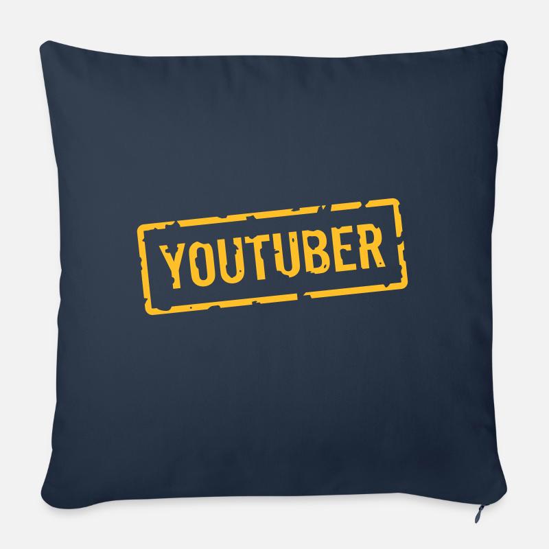 YOUTUBER - Sofakissenbezug 45 x 45 cm - Navy