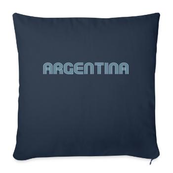 argentina 70 Font Lounge - Sofa pillowcase 17,3'' x 17,3'' (45 x 45 cm) - navy - Front