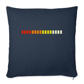 Retro roland inspired design. - Sofa pillowcase 17,3'' x 17,3'' (45 x 45 cm) - navy - Front