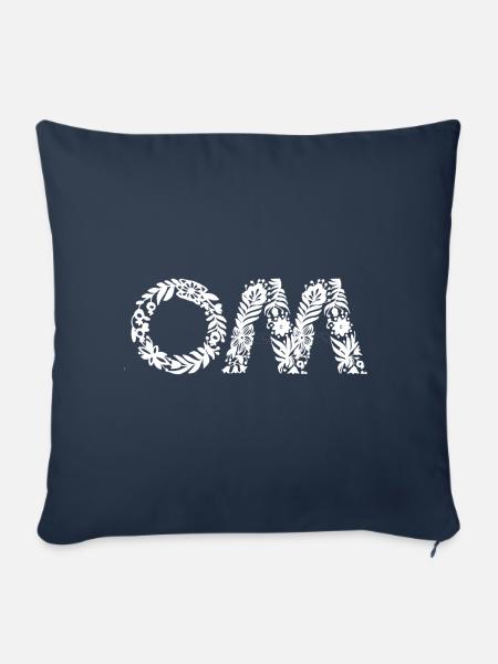 Om - Sofakissenbezug 45 x 45 cm - Navy