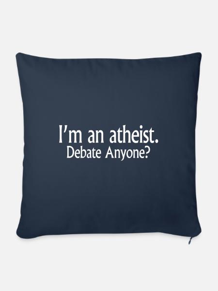 I am an atheist. - Sofakissenbezug 45 x 45 cm - Navy
