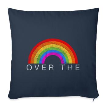 Rainbow logo - Sofa pillowcase 17,3'' x 17,3'' (45 x 45 cm) - navy - Front