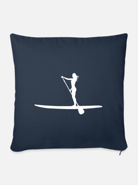 Stand Up Paddle - Sofakissenbezug 45 x 45 cm - Navy