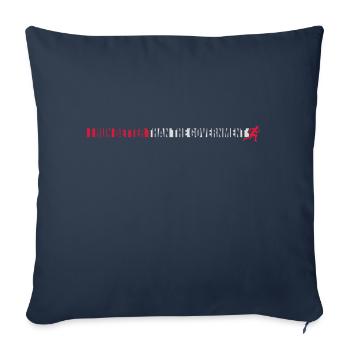 mieux fonctionner que le gouvernement - Housse de coussin décorative 45 x 45 cm - bleu marine - Devant