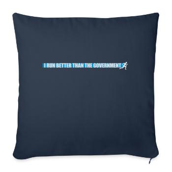 mieux fonctionner que le gouvernement - Housse de coussin décorative 45 x 45 cm - bleu marine - Devant