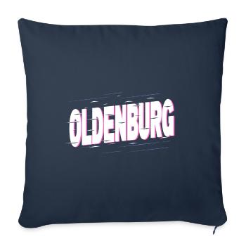 Oldenburg Germany City Font Home Love - Sofa pillowcase 17,3'' x 17,3'' (45 x 45 cm) - navy - Front