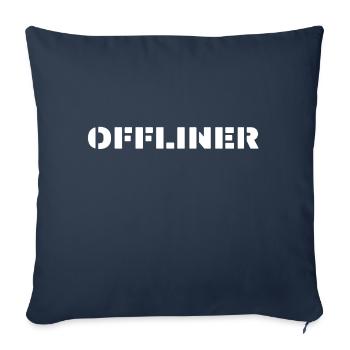 offliner weiss - Sofakissenbezug 45 x 45 cm - Navy - Vorne
