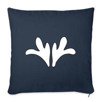 Ornament – Vectorgraphic - Sofa pillowcase 17,3'' x 17,3'' (45 x 45 cm) - navy - Front