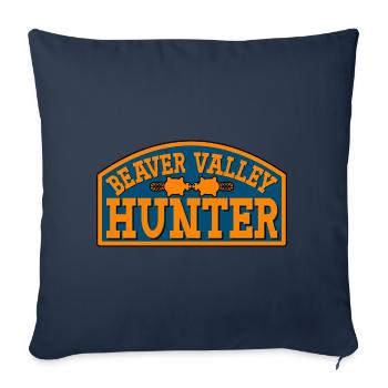 Beaver Valley Hunter Beaver Valley Hunter Hommes - Housse de coussin décorative 45 x 45 cm - bleu marine - Devant