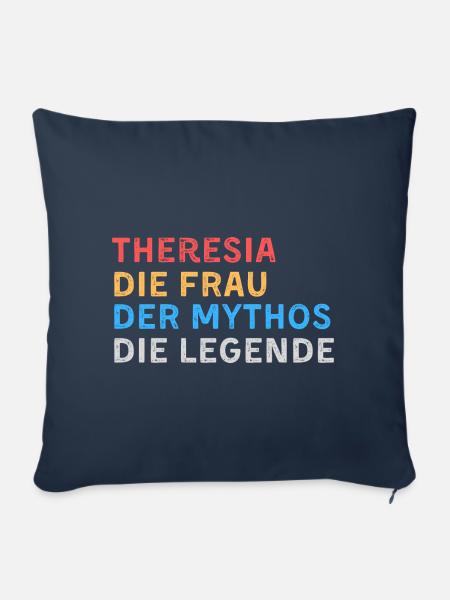 Theresia Fau Mythos Legende - Sofakissenbezug 45 x 45 cm - Navy