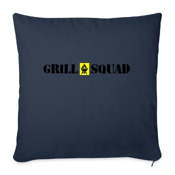 Grillades Squad Grillades - Housse de coussin décorative 45 x 45 cm - bleu marine - Devant