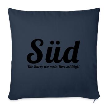 schwarz, weiss, blau - Bielefeld - Sofakissenbezug 45 x 45 cm - Navy - Vorne