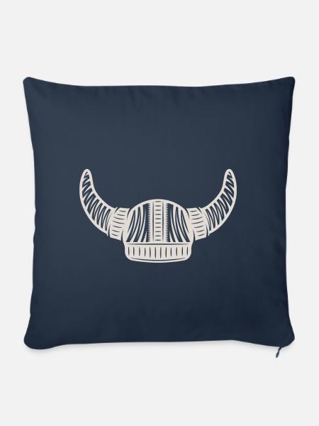 Wikingerhelm - Sofakissenbezug 45 x 45 cm - Navy