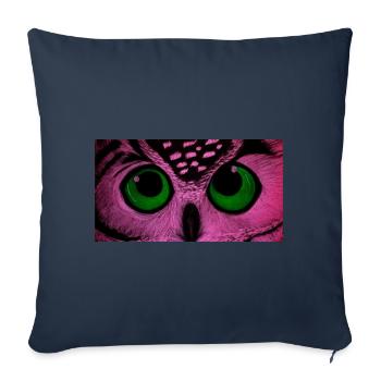 Eule - Sofakissenbezug 45 x 45 cm - Navy - Vorne