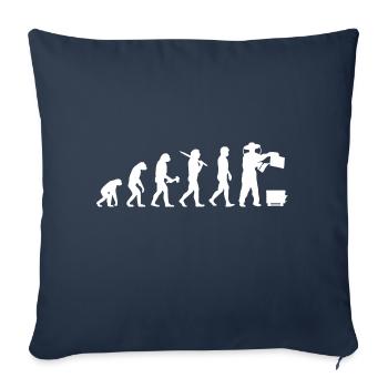 Imker Imkerei Zeidler Evolution Geschenk Biene - Sofakissenbezug 45 x 45 cm - Navy - Vorne