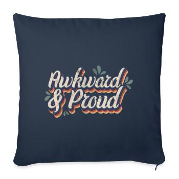 Awkward & Proud - Sofakissenbezug 45 x 45 cm - Navy - Vorne