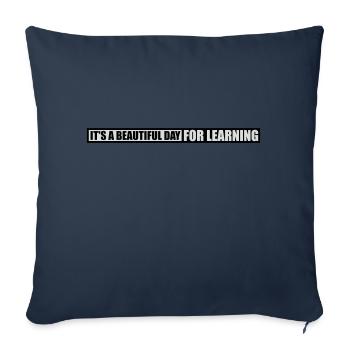 beautiful day for learning - Sofakissenbezug 45 x 45 cm - Navy - Vorne
