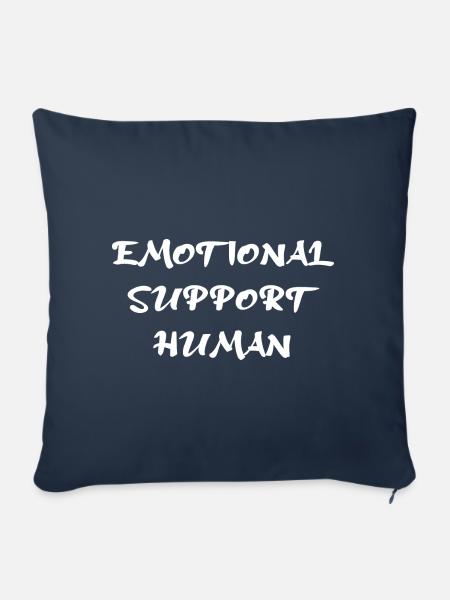 Emotional Support Human - Sofakissenbezug 45 x 45 cm - Navy