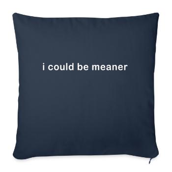 Je pourrais être plus méchant - Housse de coussin décorative 45 x 45 cm - bleu marine - Devant