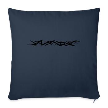 tribal tattoo - Housse de coussin décorative 45 x 45 cm - bleu marine - Devant