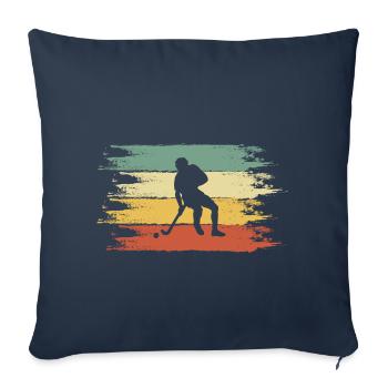 Field hockey - Sofa pillowcase 17,3'' x 17,3'' (45 x 45 cm) - navy - Front