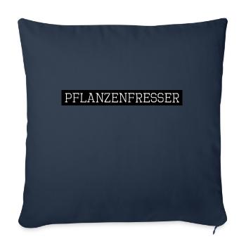 gemüse schwein go vegan geschenk soja - Sofakissenbezug 45 x 45 cm - Navy - Vorne